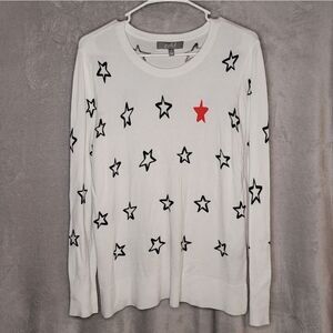Marled Reunited Clothing Women's Star Sweater long sleeve shirt medium